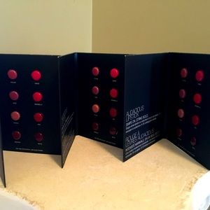 NARS AUDACIOUS LIPSTICK (3) Sample Cards 8 Shades Ea. W/Pouch - NEW!